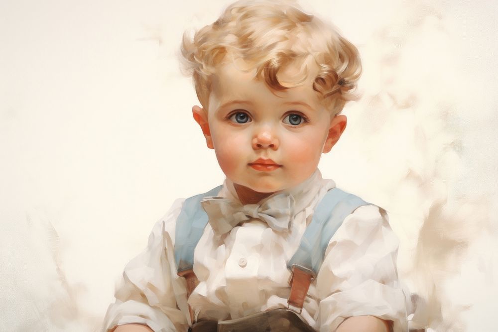 Baby boy baby portrait doll.