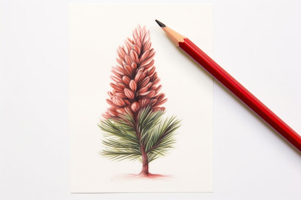 Pine drawing pencil sketch.