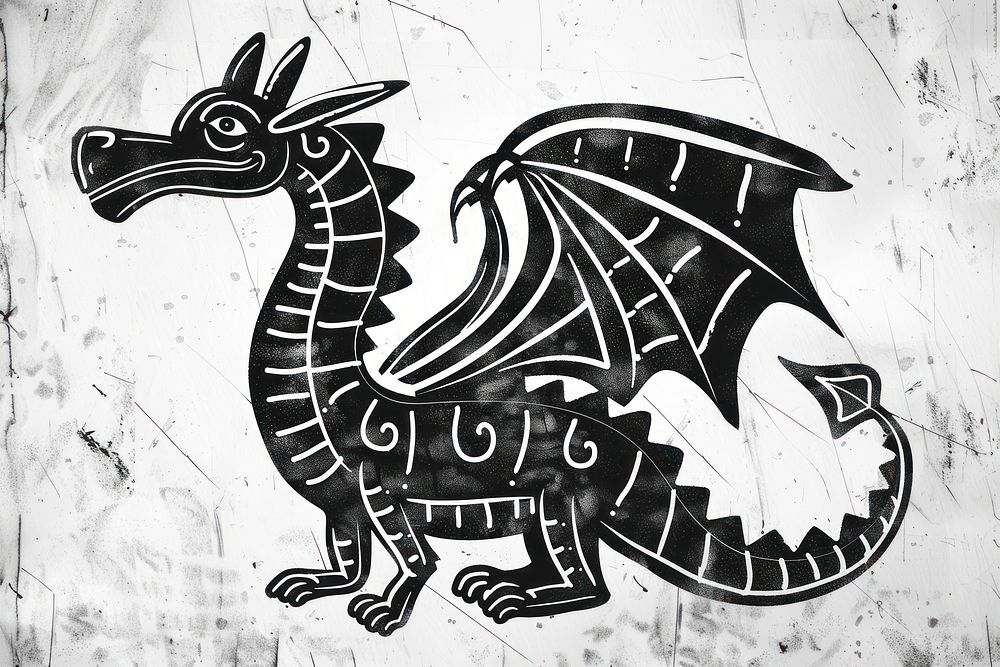 Dragon dragon black art.