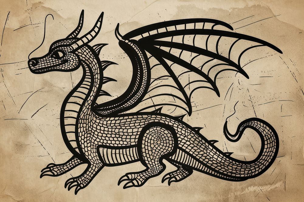 Dragon dragon drawing sketch.