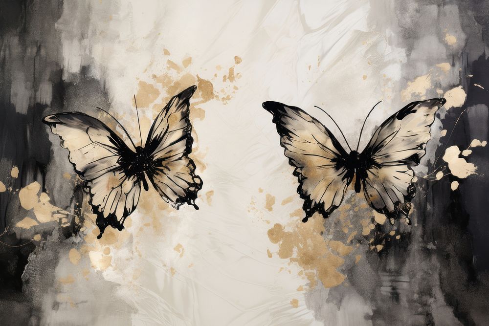 Butterflies watercolor background painting butterfly animal.