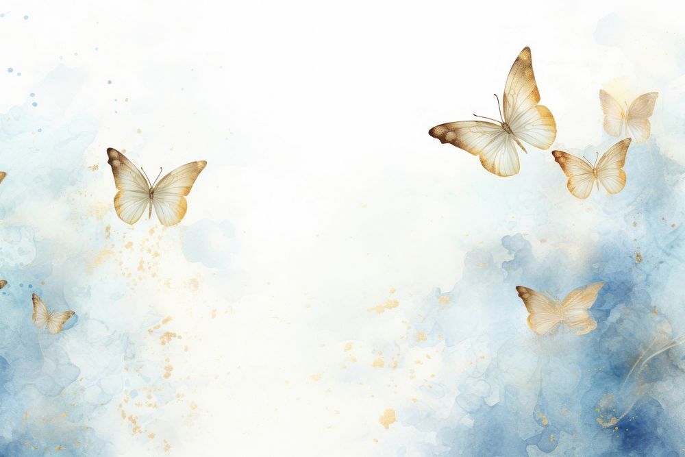 Butterflies watercolor background butterfly painting animal.