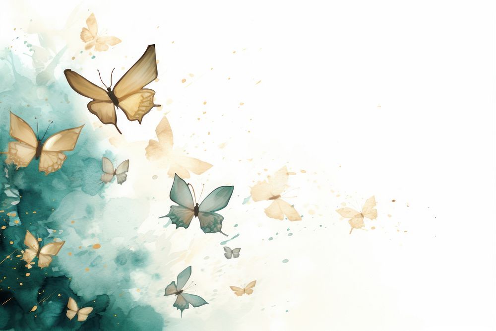 Butterflies watercolor background backgrounds butterfly painting.