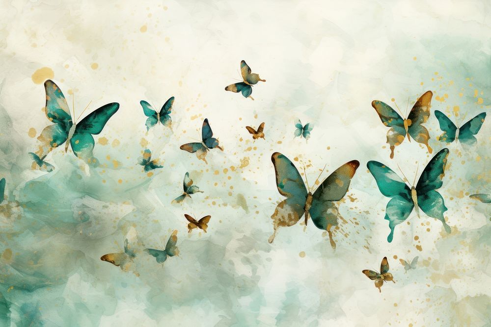 Butterflies watercolor background backgrounds butterfly wildlife.