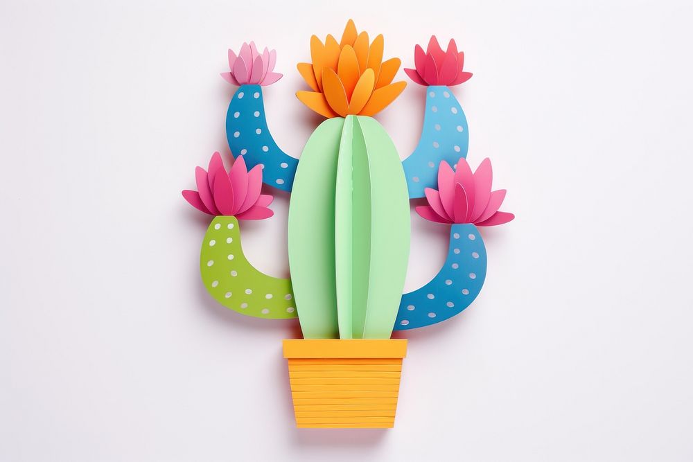 Cactus craft art representation.