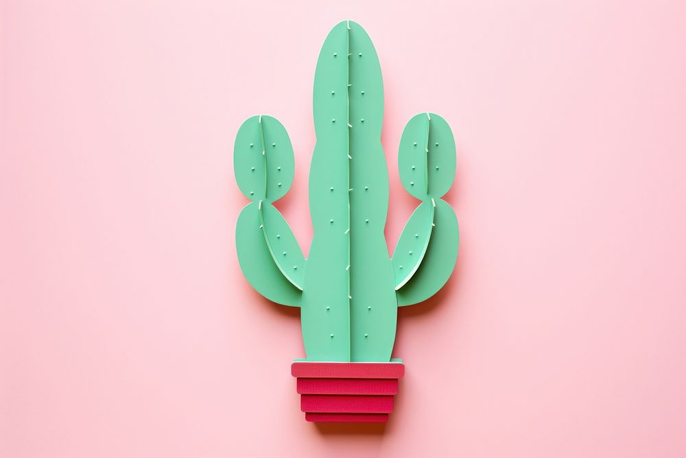 Cactus plant creativity flowerpot.