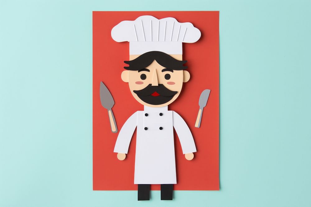 Chef anthropomorphic representation creativity.