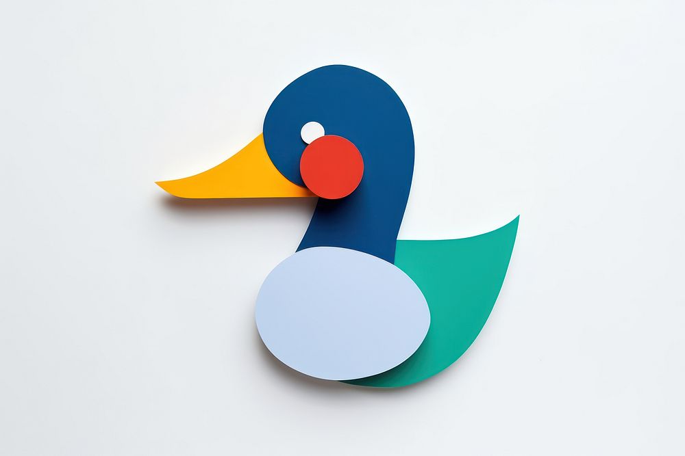Duck symbol bird logo.