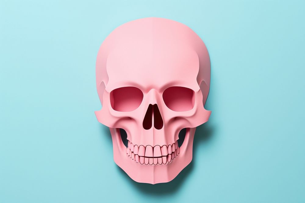 Skull anatomy spooky horror.