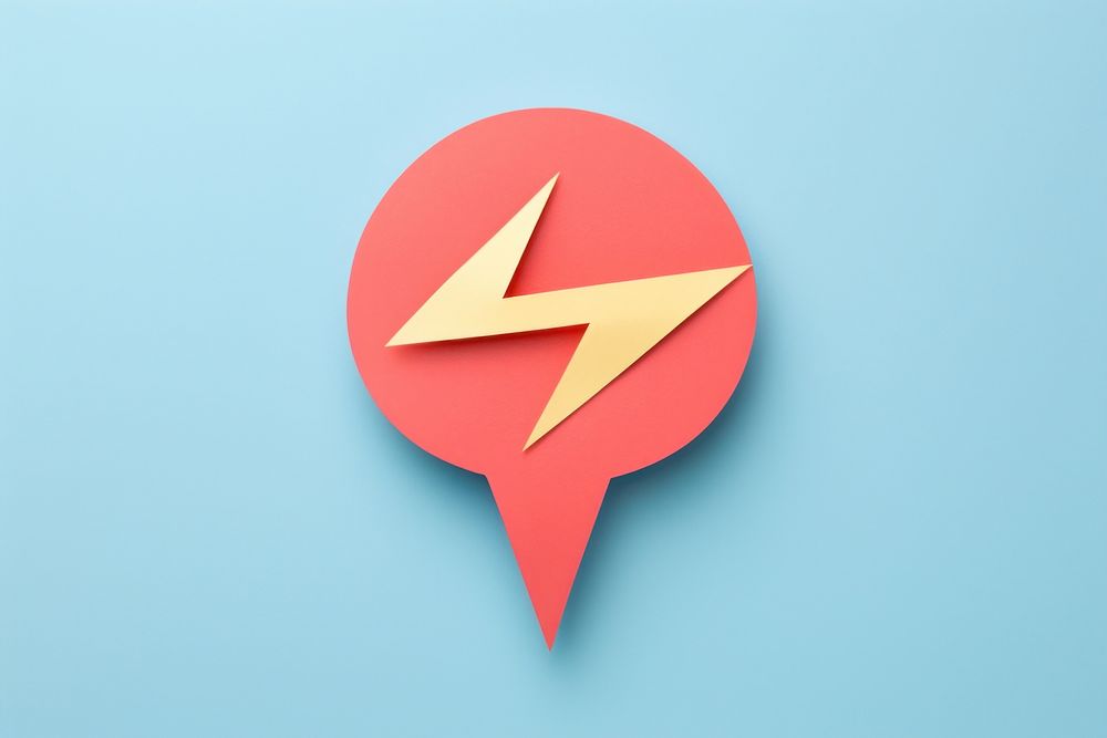 Thunder symbol logo electricity.