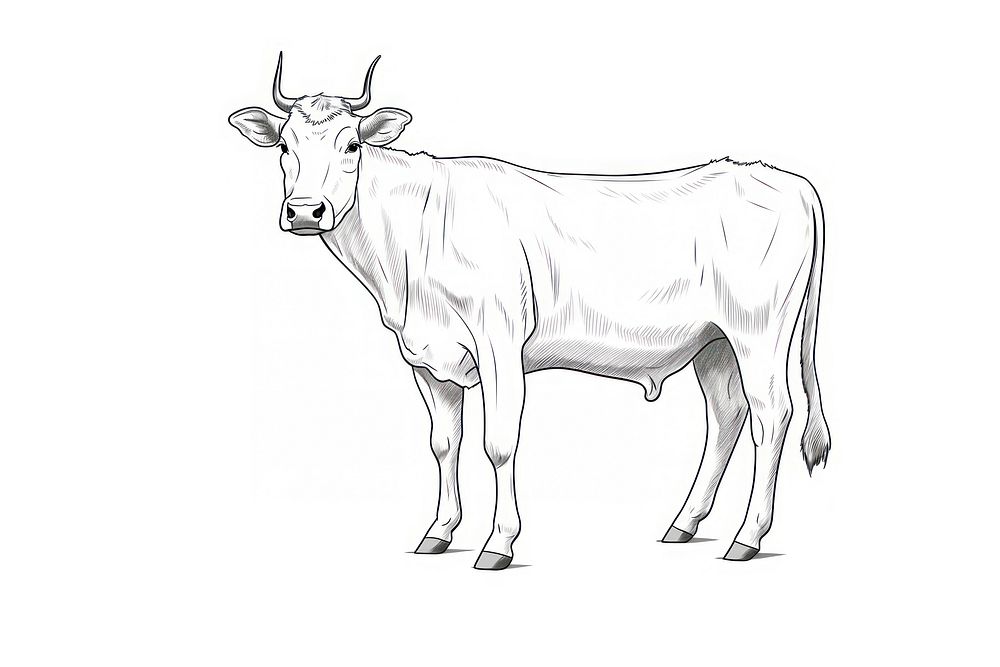 Cow livestock animal mammal.