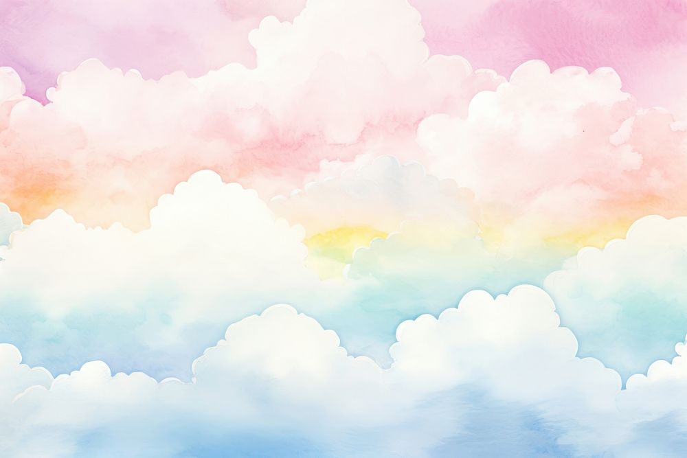 Cloud watercolor backgrounds outdoors painting.