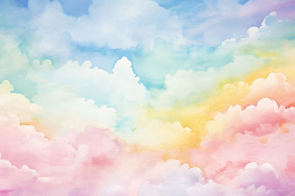Cloud watercolor painting backgrounds outdoors.