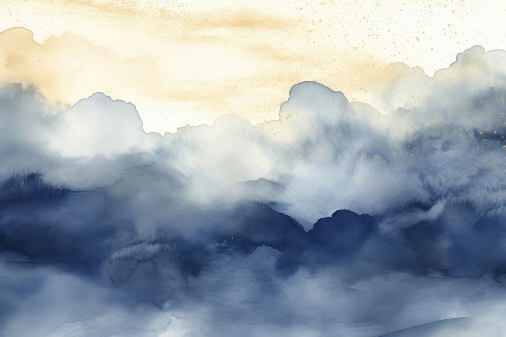 Cloud watercolor backgrounds outdoors nature.