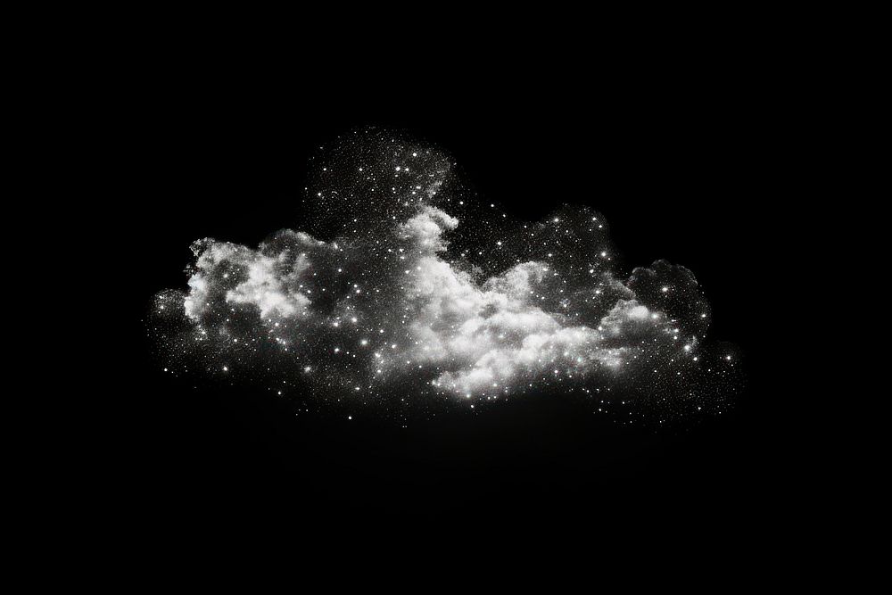 Cloud shape sparkle light glitter astronomy fireworks outdoors.