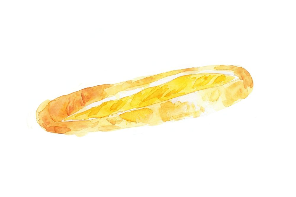 Baguette jewelry food white background.