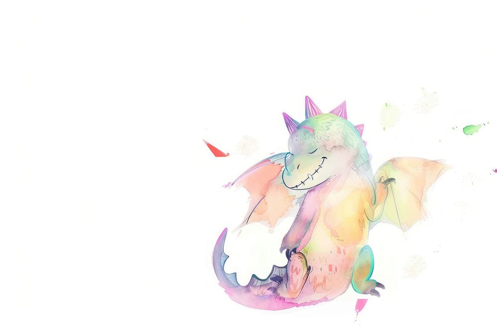 Dragon cartoon animal representation.