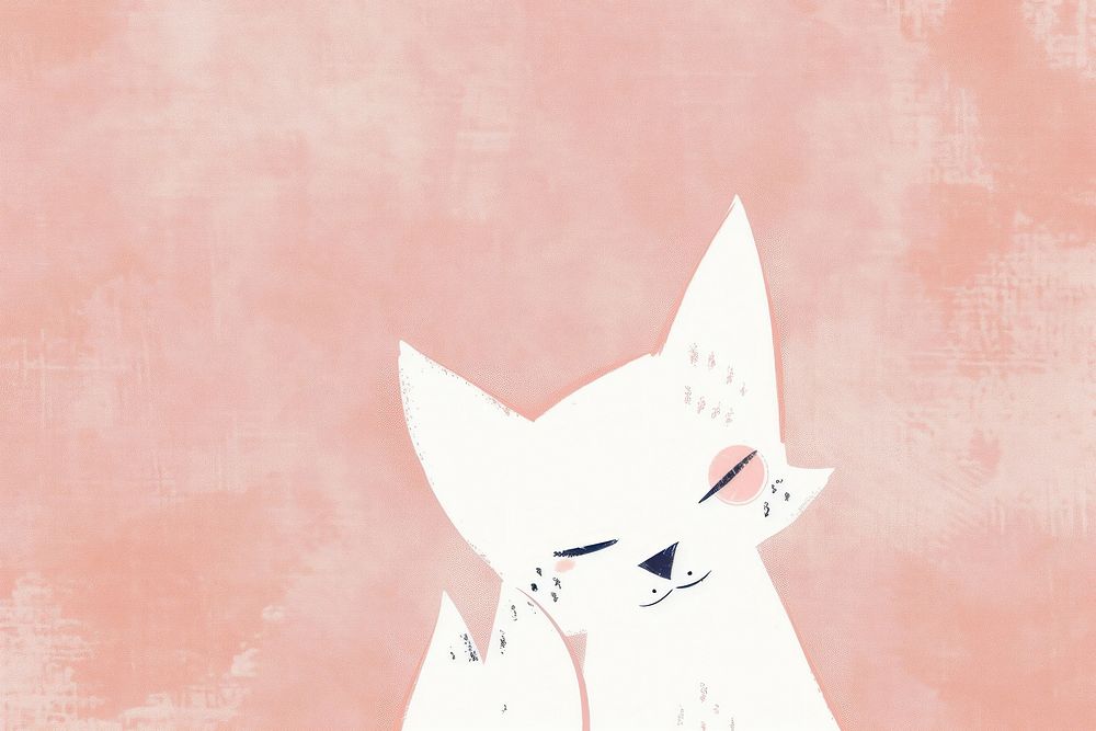 Cute fox illustration backgrounds creativity carnivora.
