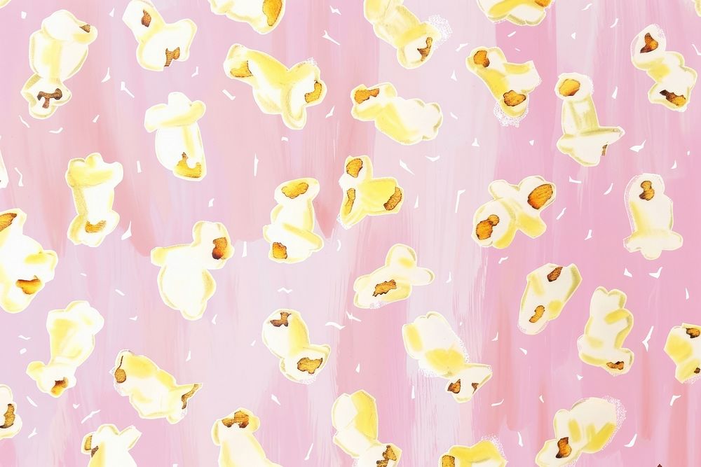 Cute popcorn illustration backgrounds curtain petal.