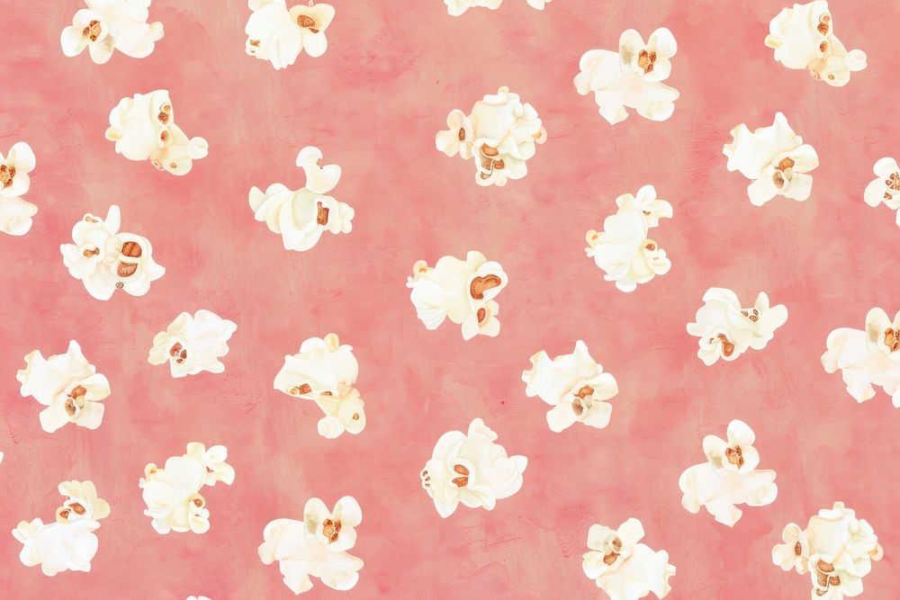 Cute popcorn illustration backgrounds wallpaper textured.