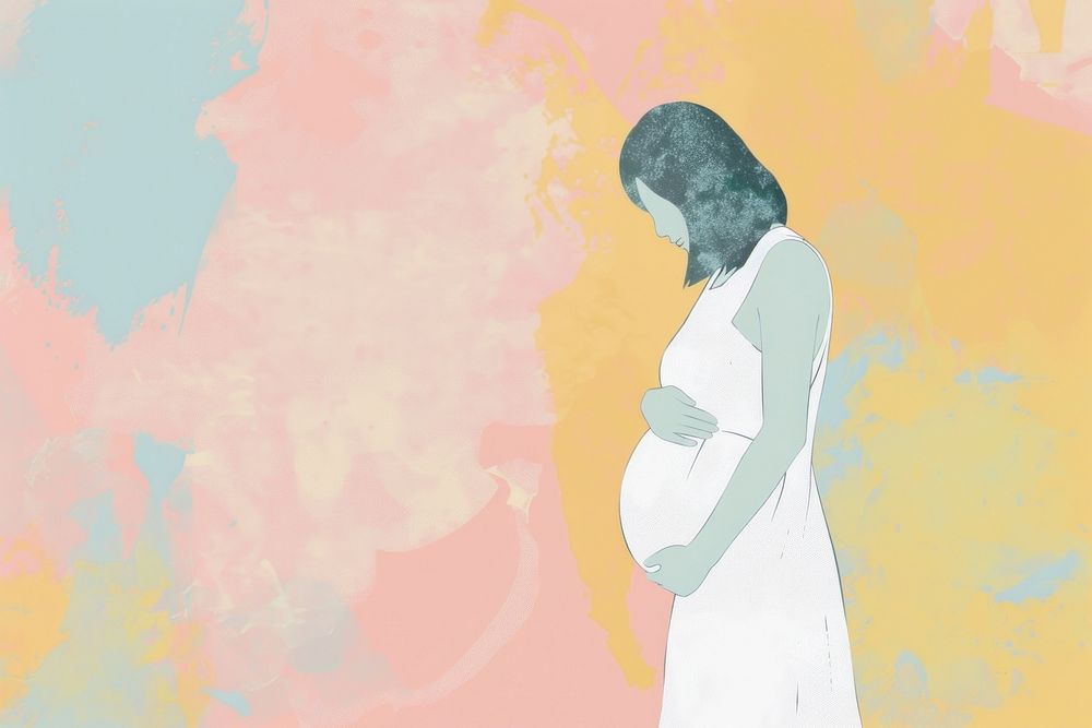 Cute Pregnant illustration pregnant anticipation illustrated.