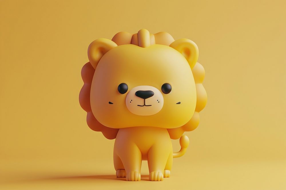 3d Leo cartoon cute toy.