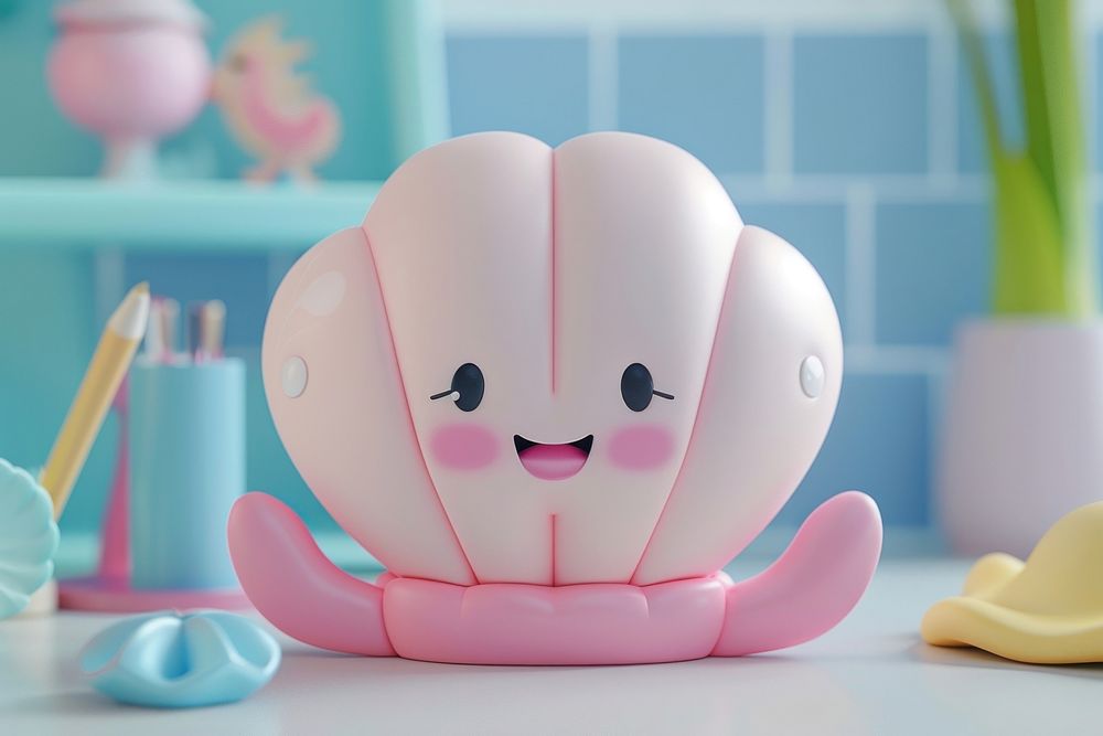 3d Shell cartoon cute toy.