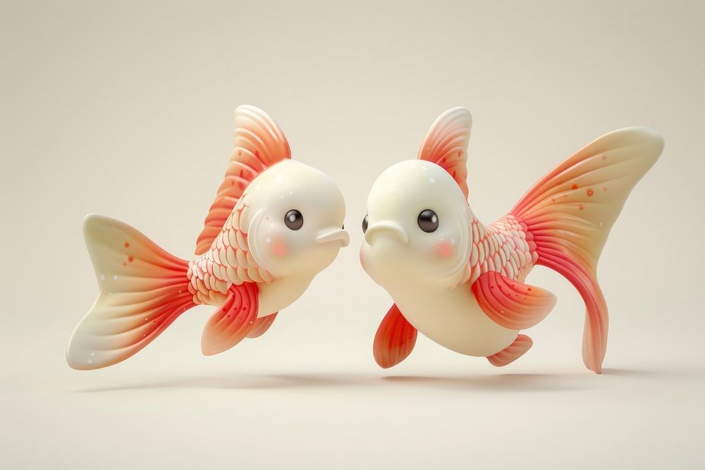 3d Pisces animal fish representation.