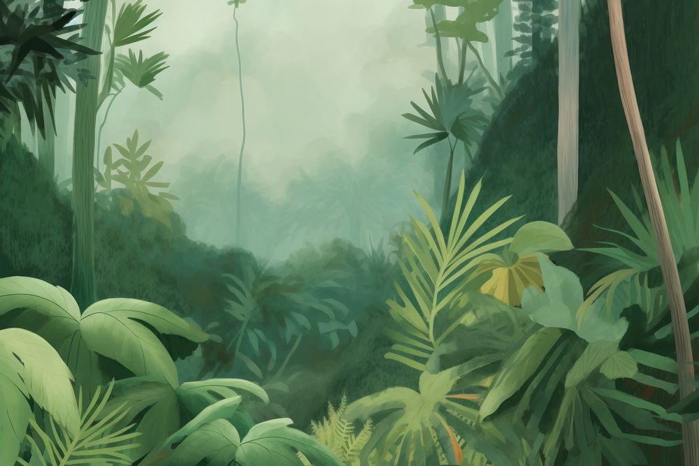 Jungle land backgrounds vegetation.
