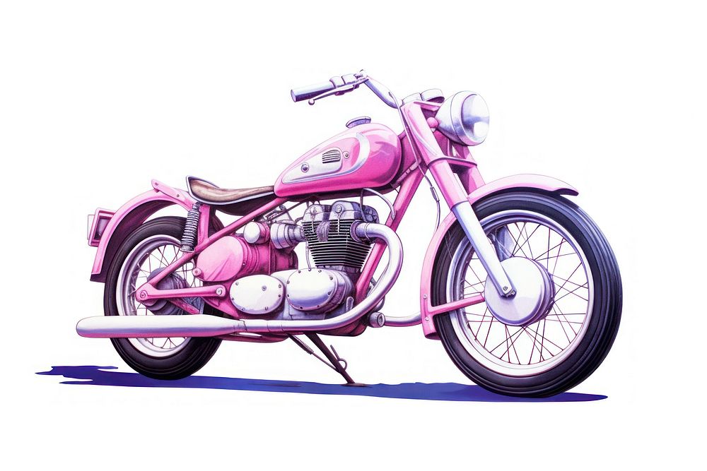 Motorcycle vehicle wheel white background.