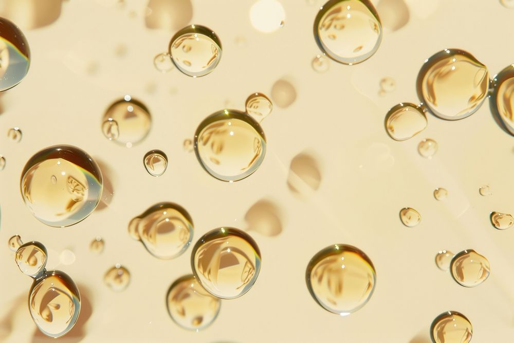 Essential oils droplets backgrounds bubble transparent.