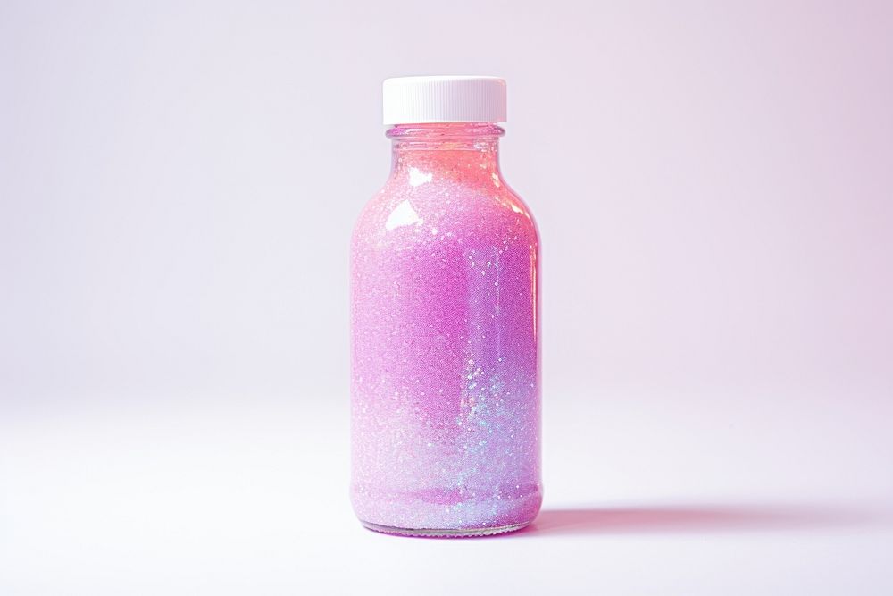 Eureka juice glitter bottle glass.