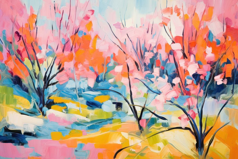 Spring painting backgrounds art.