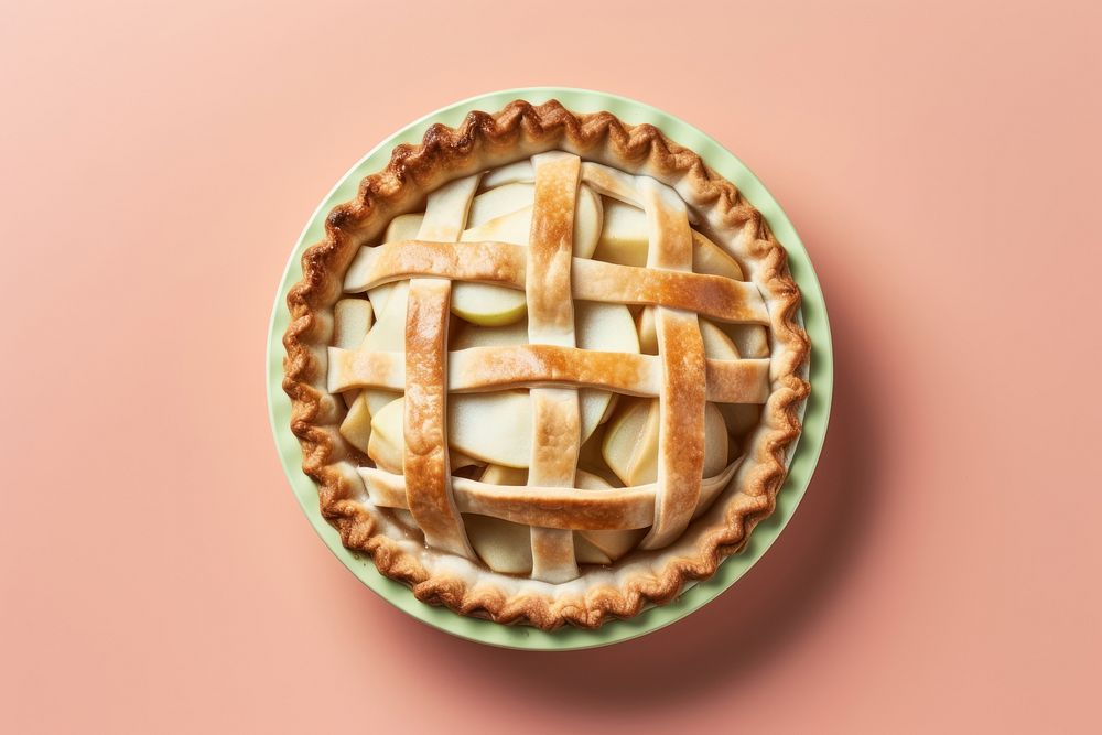 Apple pie dessert food cake.