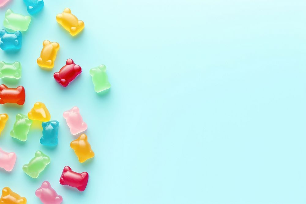 Gummies confectionery backgrounds candy.