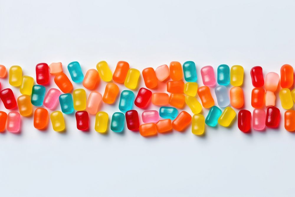 Gummies confectionery candy pill.