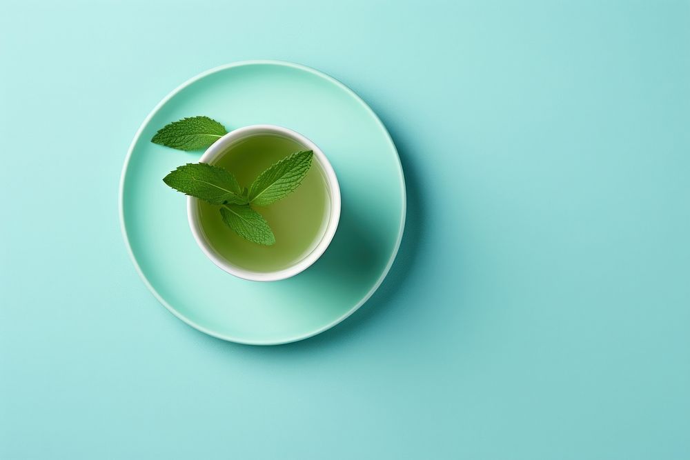 Tea Wellness drink green plant.
