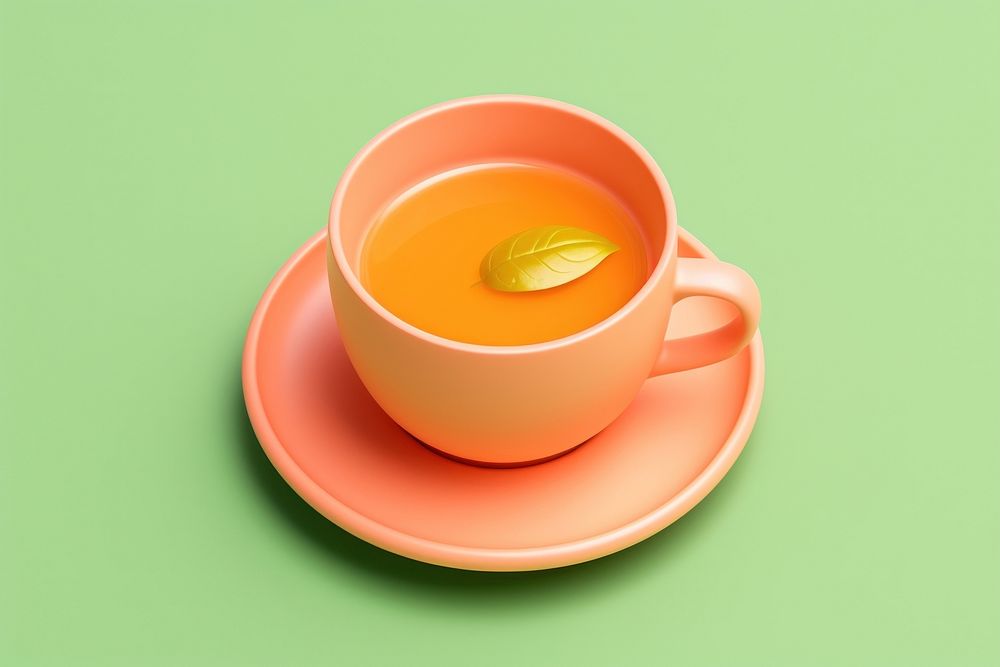 Tea Wellness saucer drink cup.