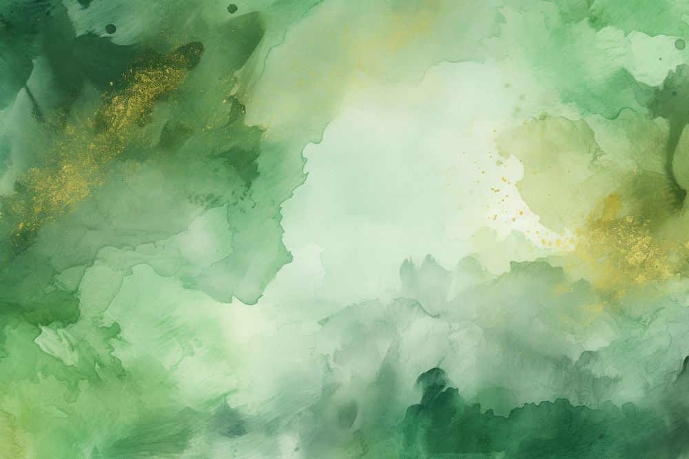 Green watercolor background painting backgrounds accessories.