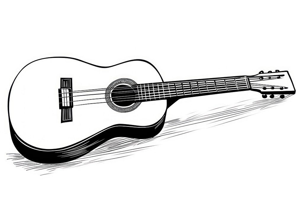 Guitar guitar sketch music.