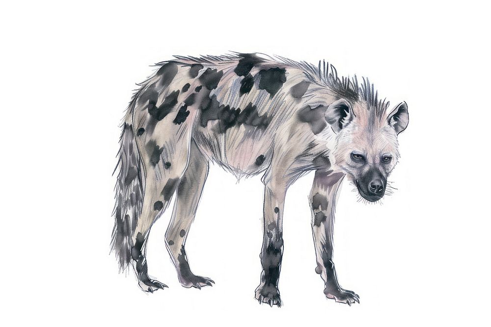 Hyena wildlife mammal animal.