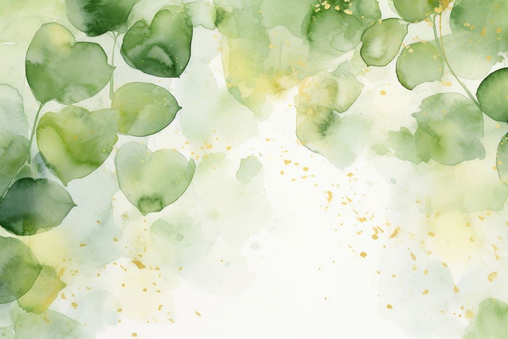 Leave watercolor background green backgrounds plant.