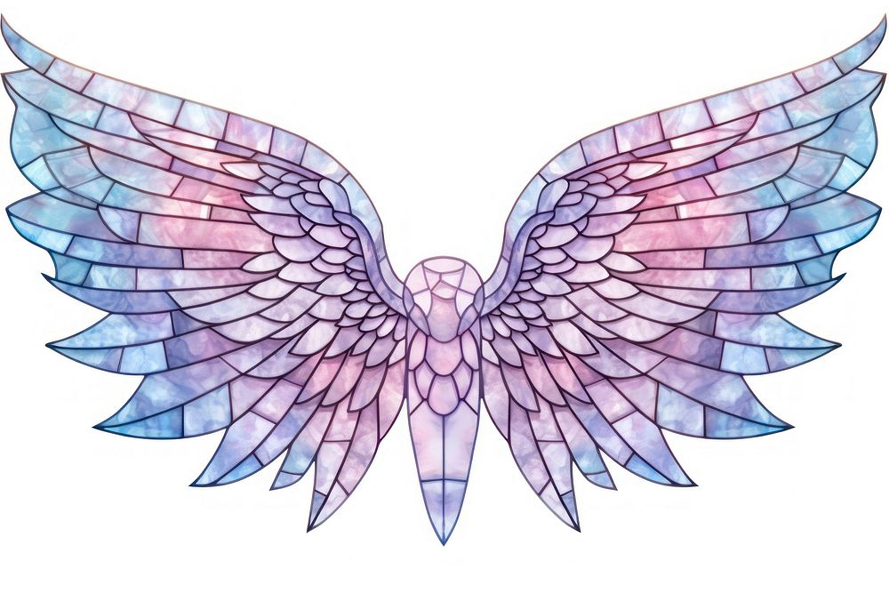 Arch art nouveau Angel wing angel pink.