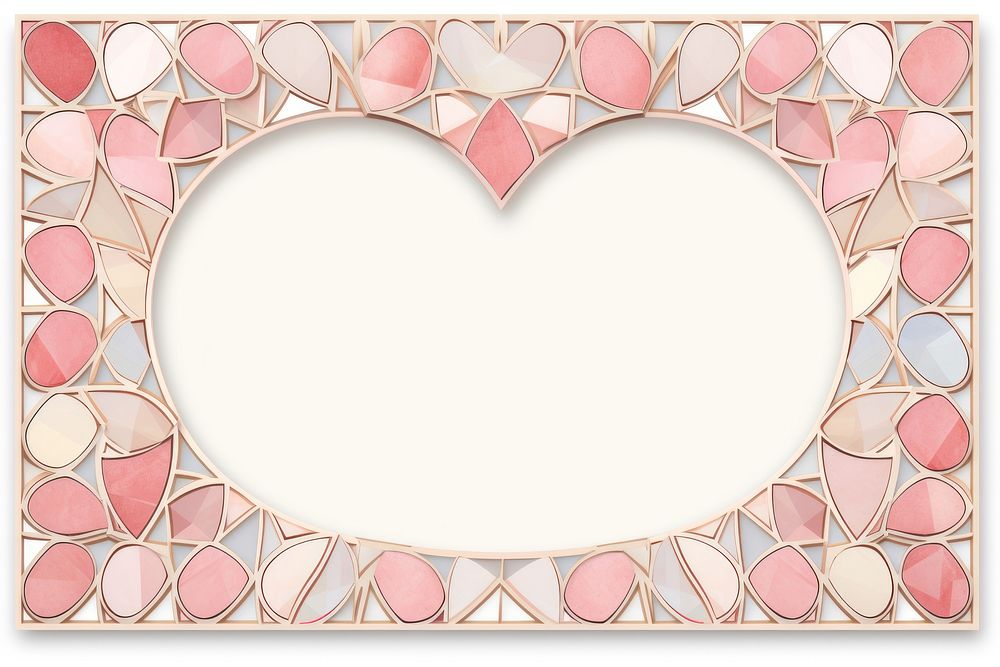 Arch art nouveau pink Heart backgrounds heart.
