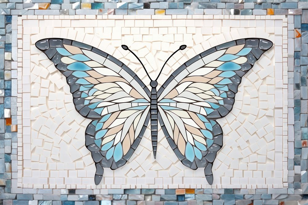 Butterfly mosaic art butterfly.