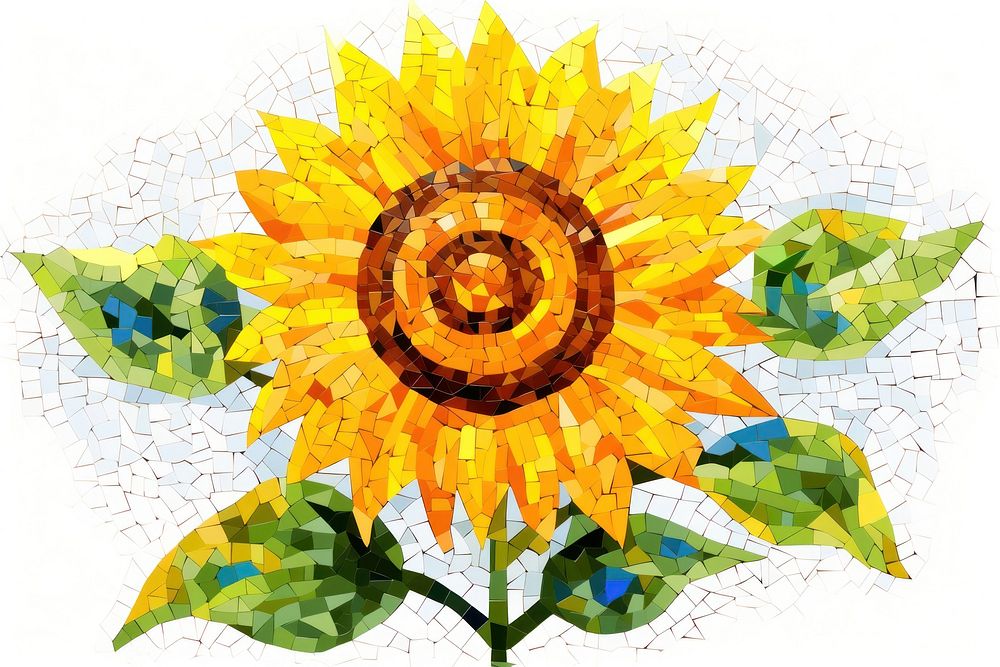 Sunflower sunflower art mosaic.
