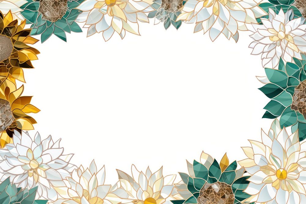 Sunflower backgrounds pattern mosaic.