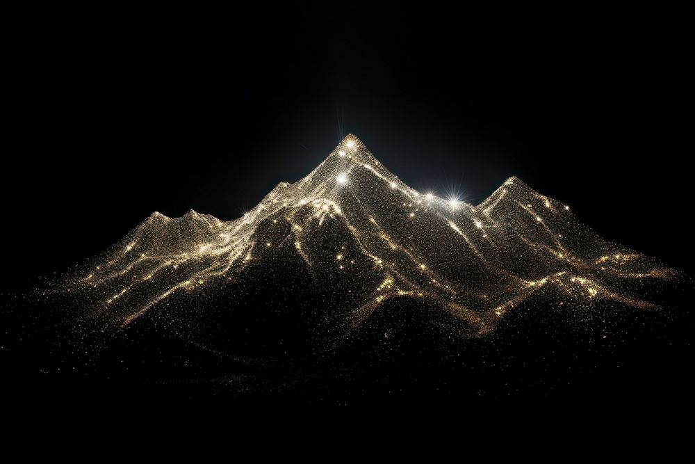 Mountain sparkle light glitter landscape outdoors nature.