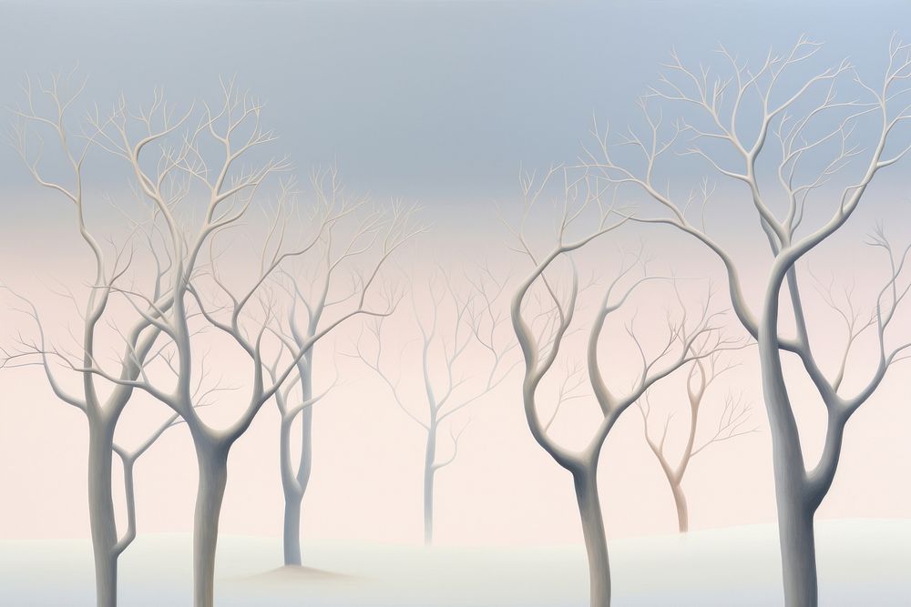 Painting of trees backgrounds outdoors drawing.