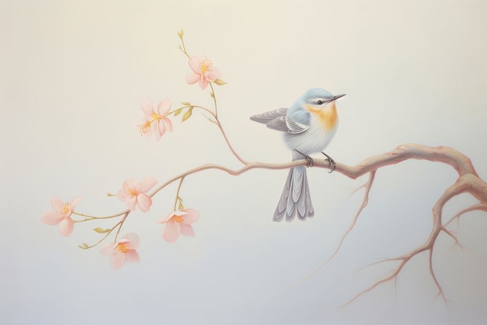 Painting of bird animal art creativity.